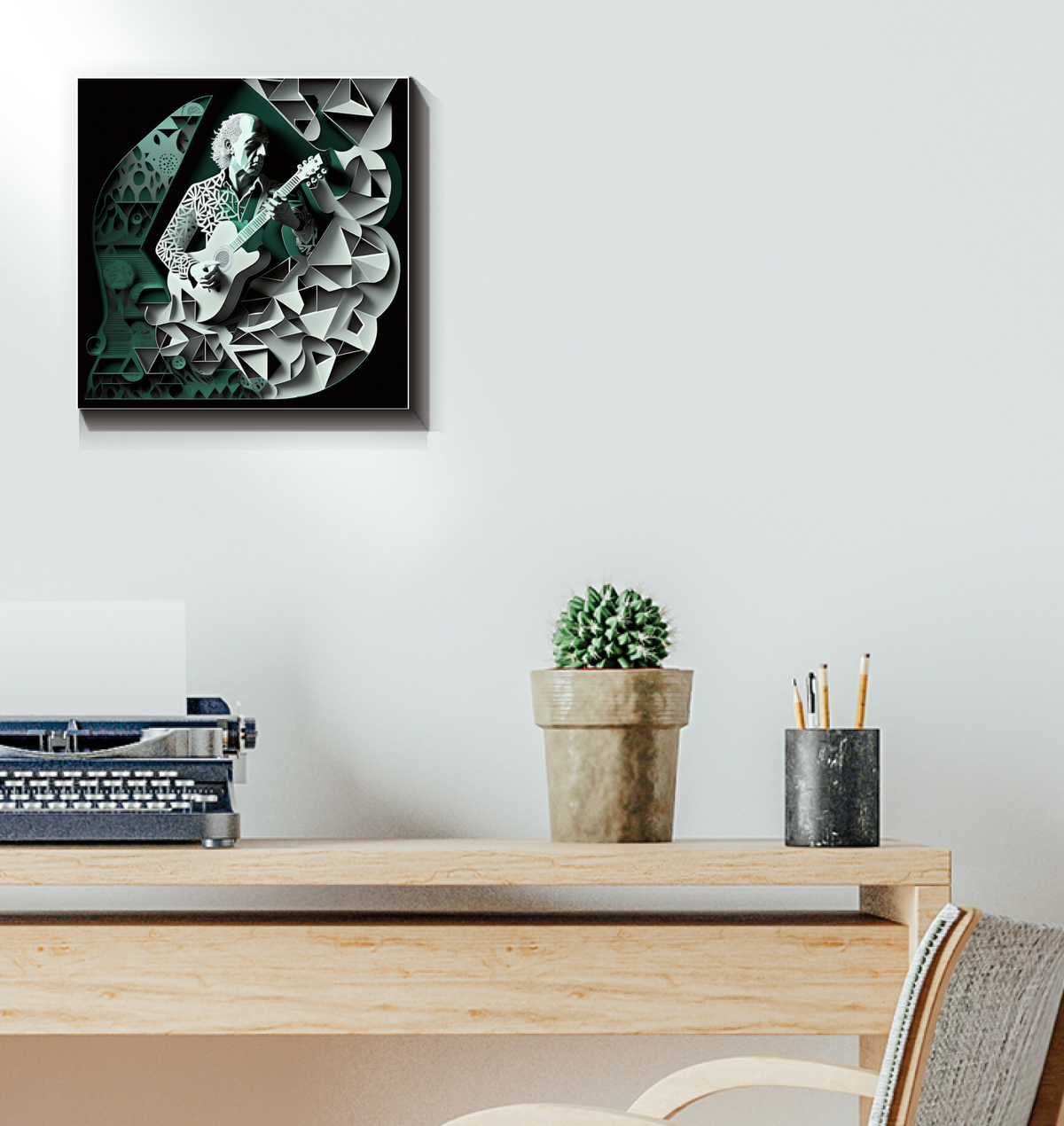 Folk Harmony Wrapped Canvas