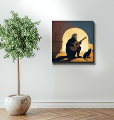 SurArt 72 Wrapped Canvas paired with elegant antique furniture, proving its adaptability to different styles.