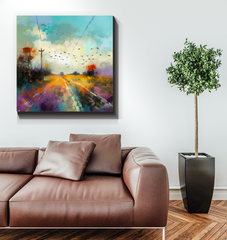 Fields of Lavender Wrapped Canvas