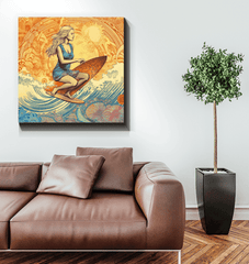 Surf Seeker Wrapped Canvas - Beyond T-shirts