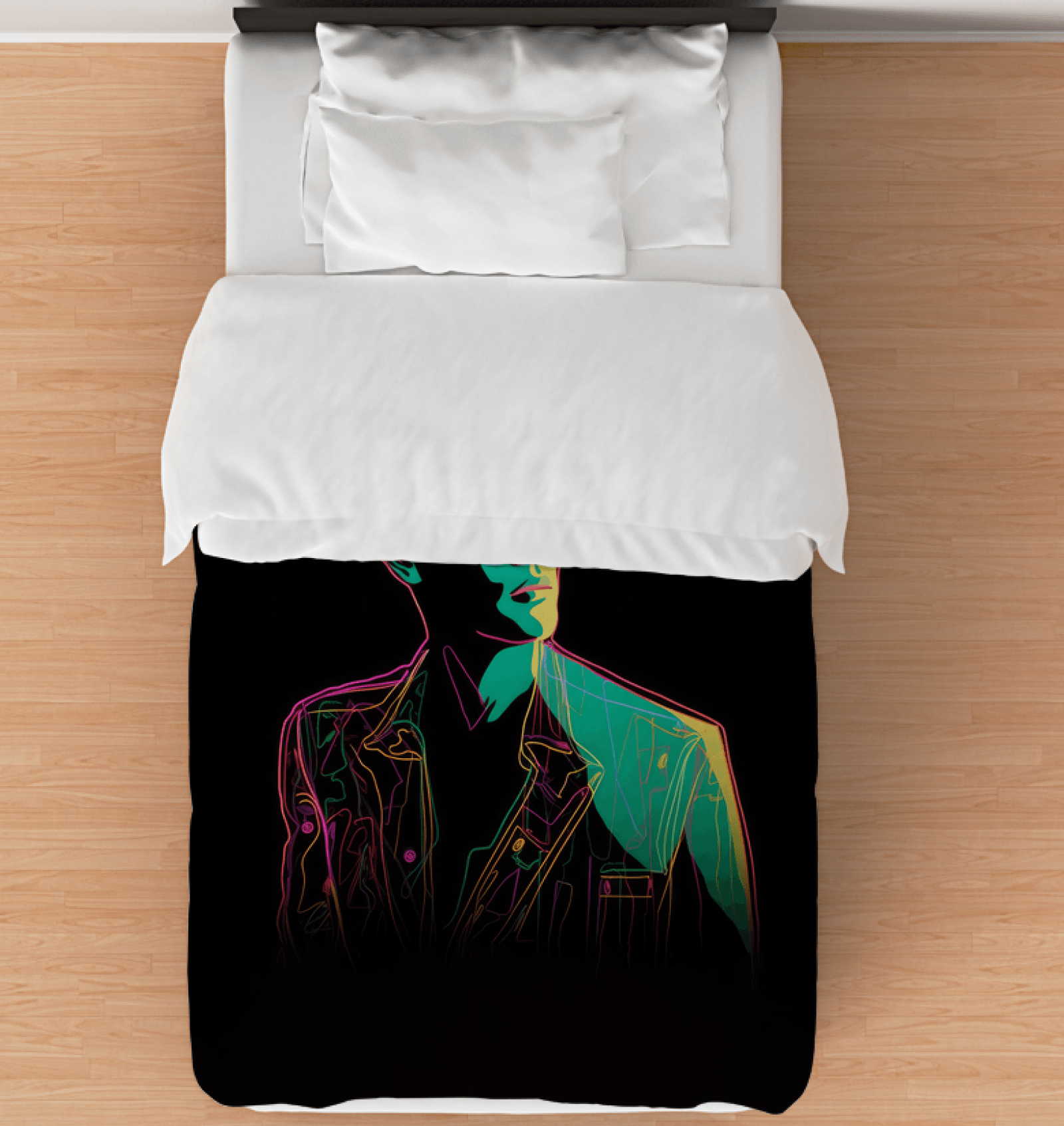 Elegant Couture Floral Duvet Cover - Beyond T-shirts