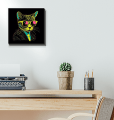 Artistic Whiskers Canvas Art - Beyond T-shirts