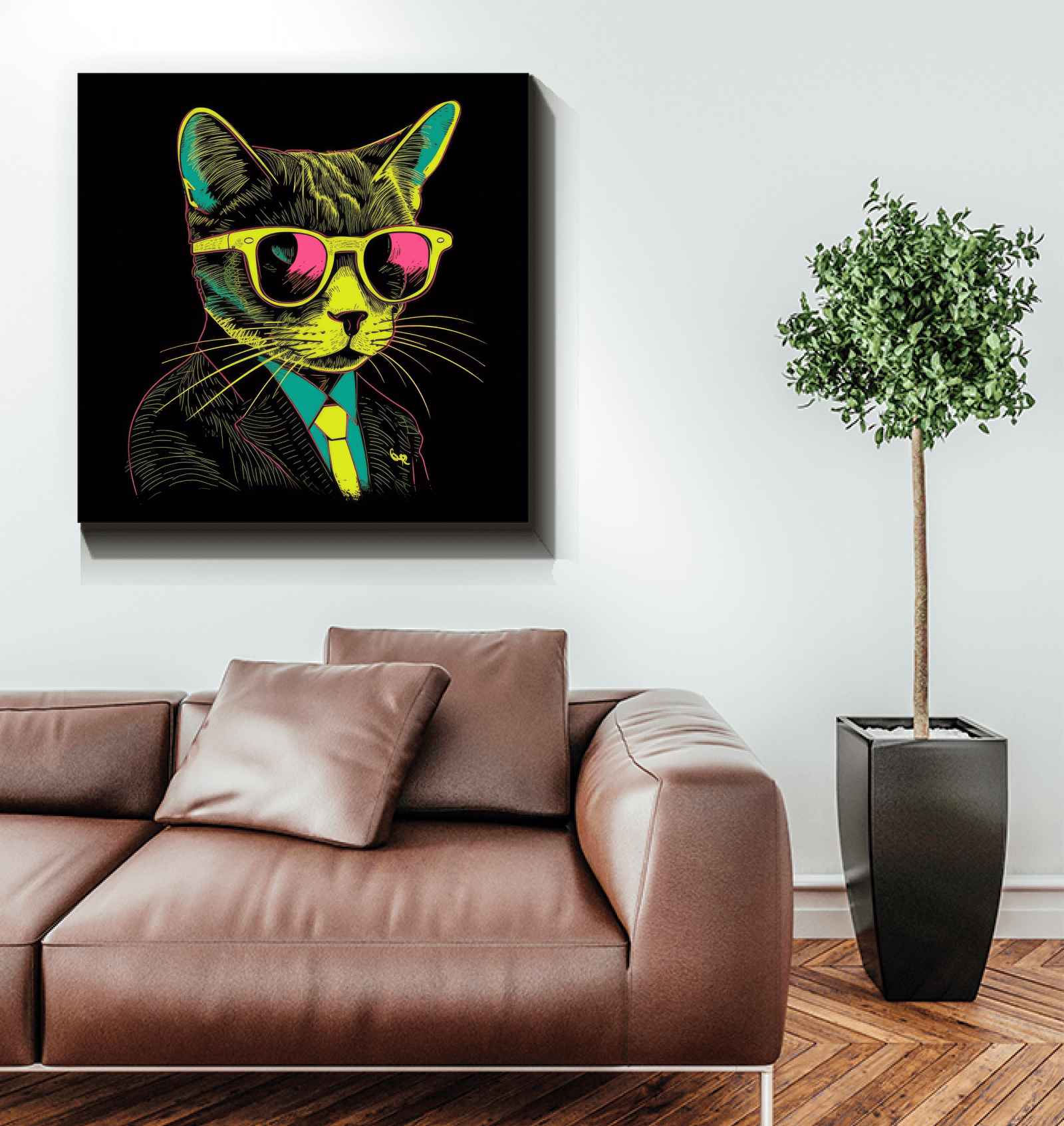 Artistic Whiskers Canvas Art - Beyond T-shirts