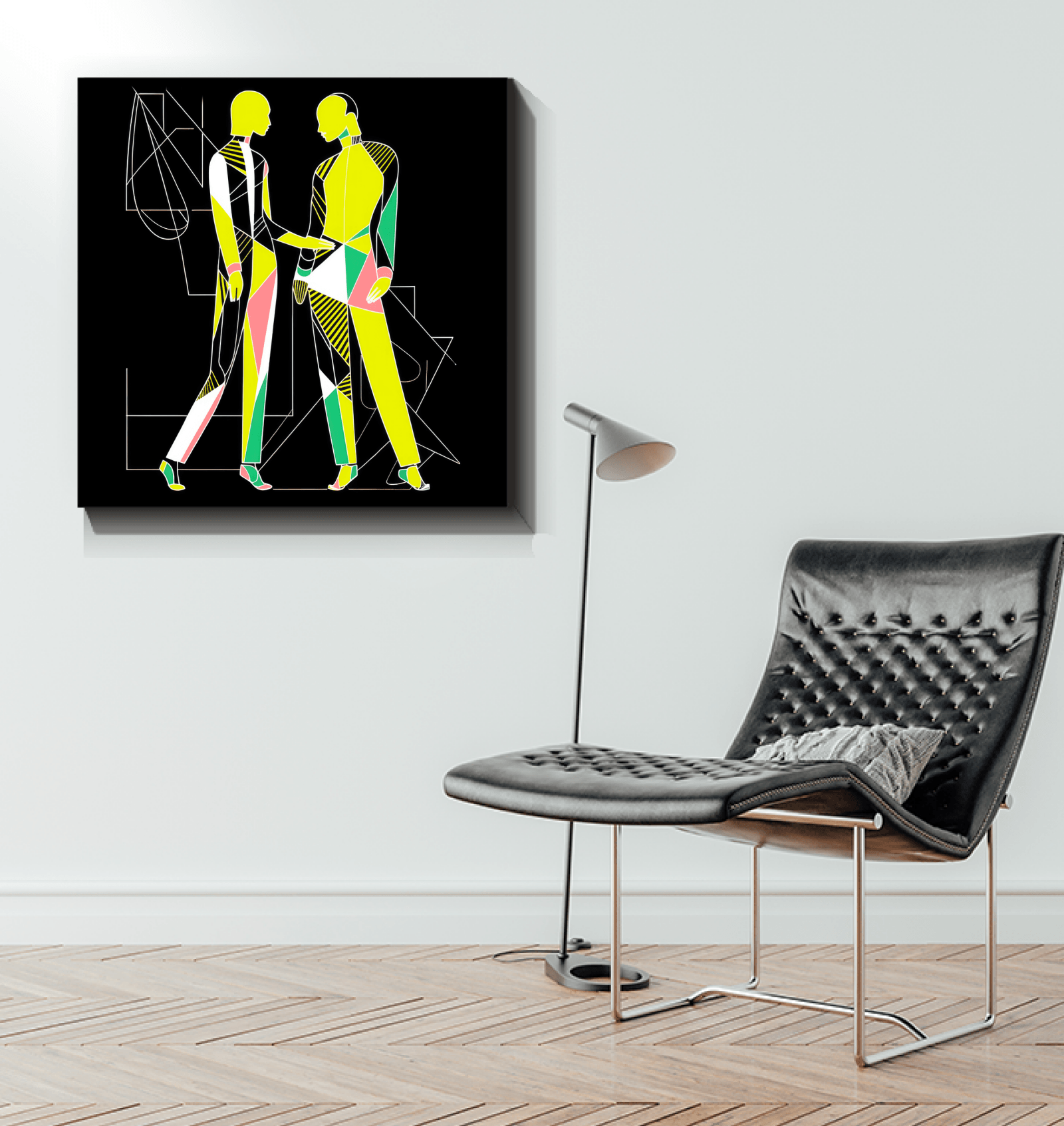 Chic Couture Abstract Art Canvas - Beyond T-shirts