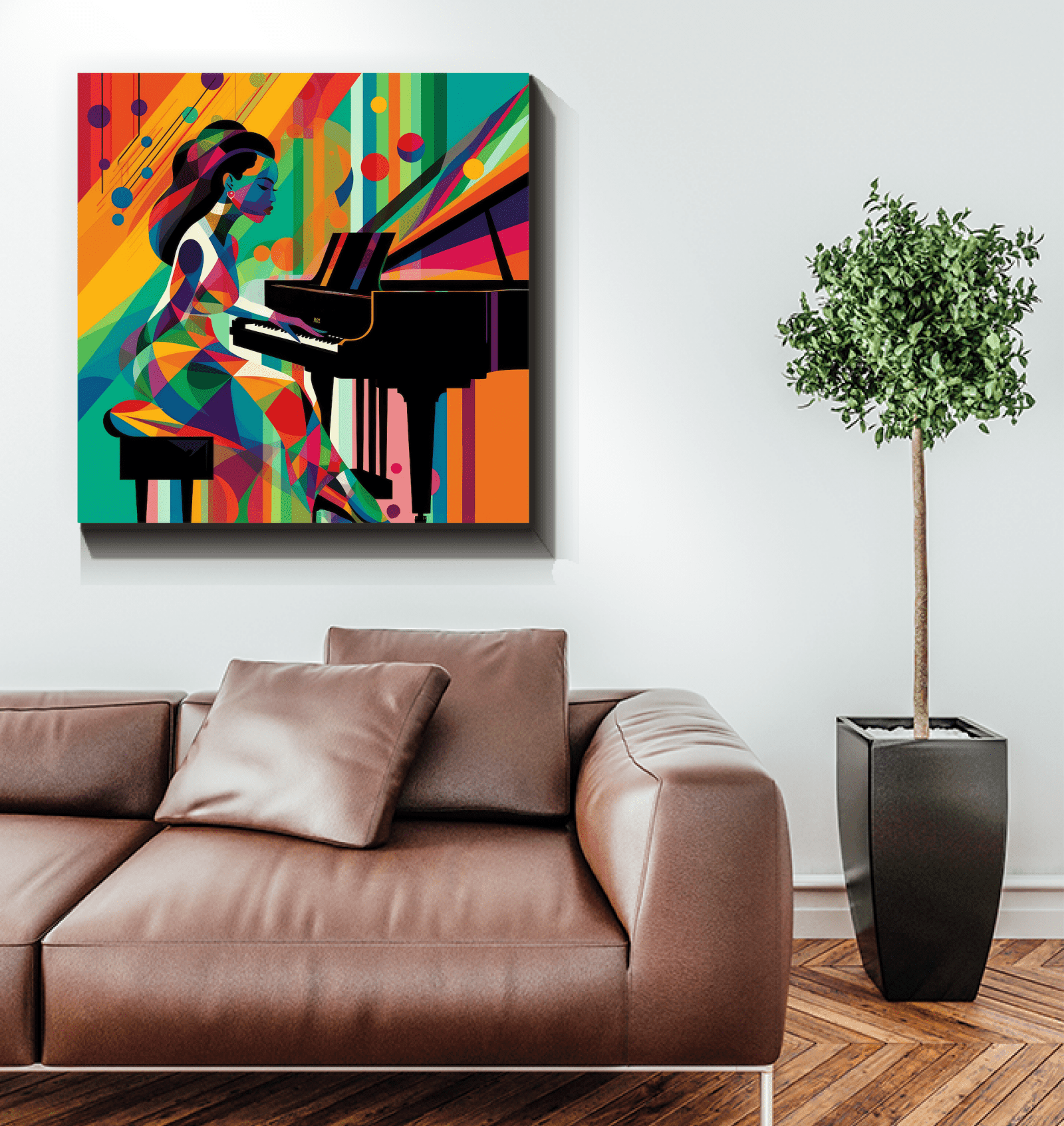 Elegant Couture Harmony Wrapped Canvas - Beyond T-shirts