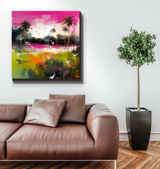 Lakeside Retreat Landscape Wrapped Canvas