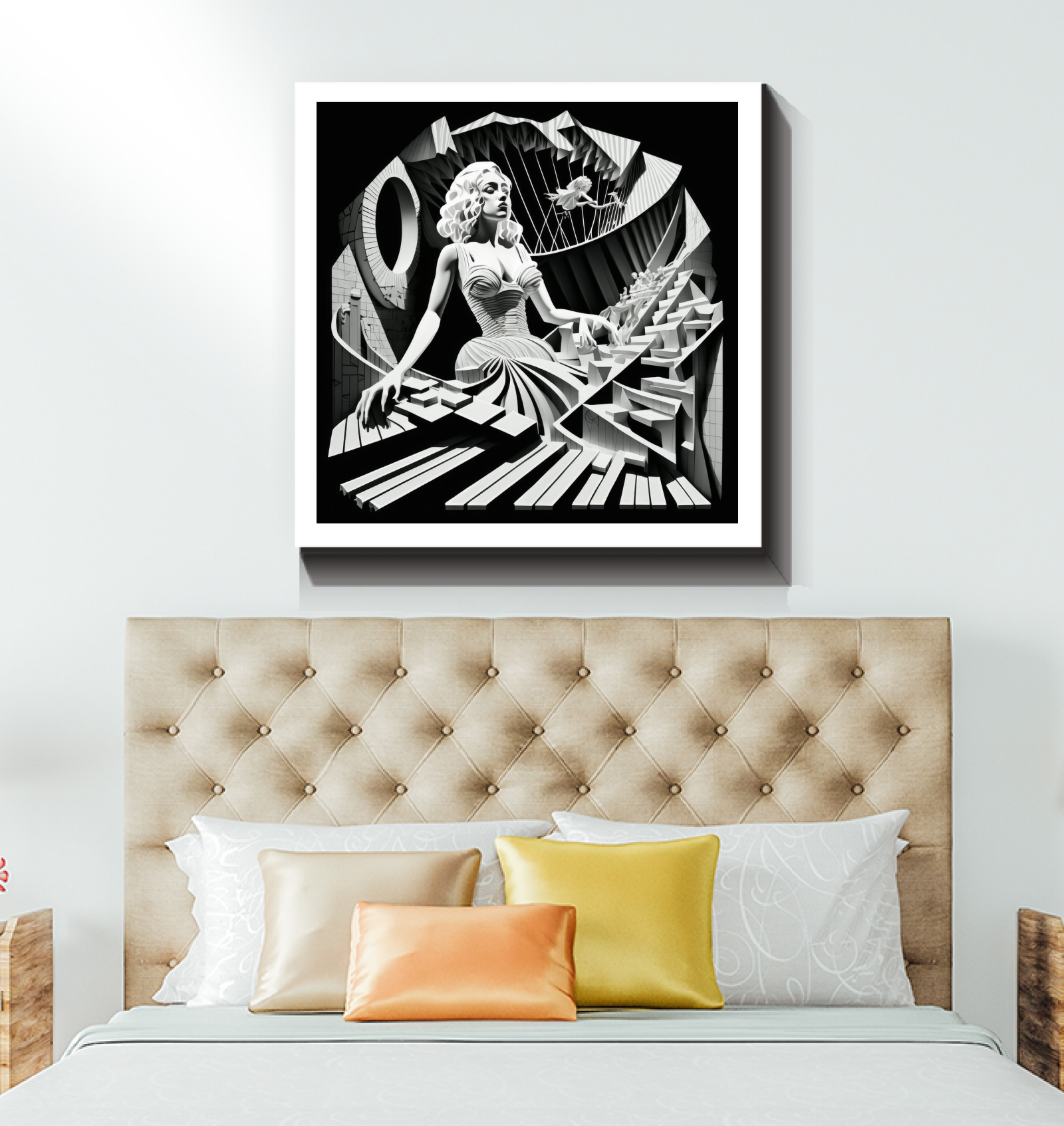 Energetic and dynamic Progressive Rock Odyssey canvas print.