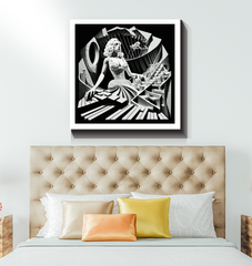 Energetic and dynamic Progressive Rock Odyssey canvas print.