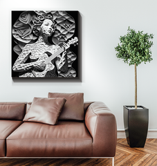 Beat Burst Musical Wrapped Canvas