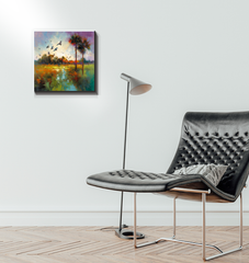 Sunflower Fields Wrapped Canvas