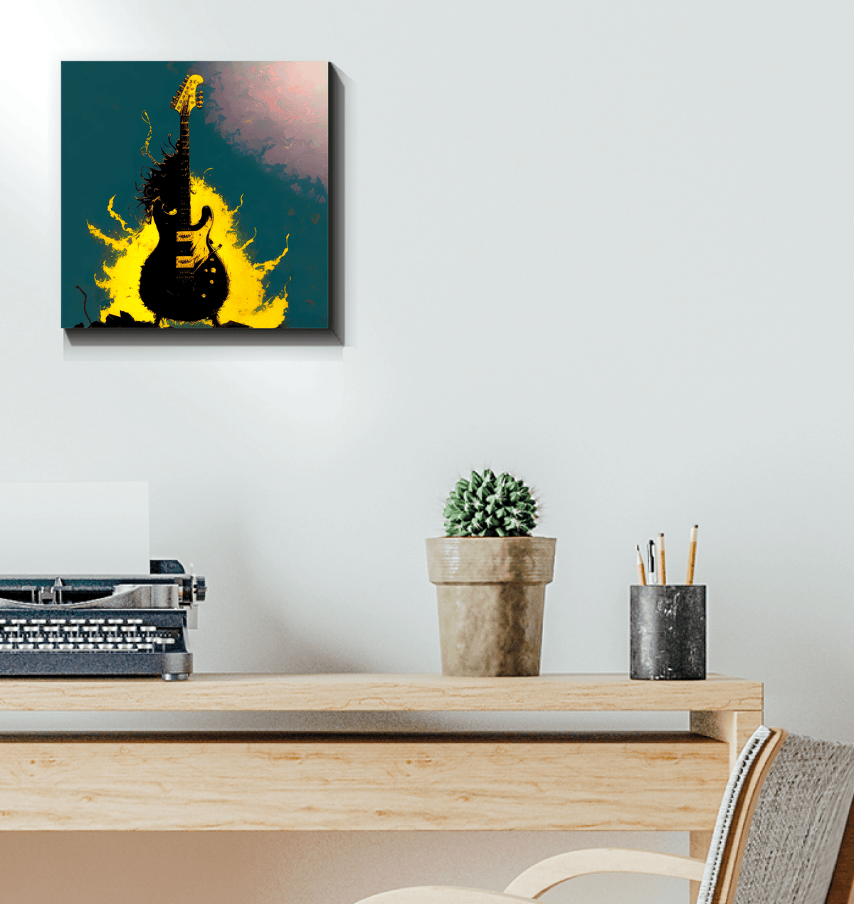 Saxophone Serenity - Jazz Music Canvas Wall Art - Beyond T-shirts