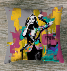 Artful Lines Outdoor Pillow