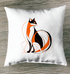 Playful Kitten Garden Adventure Pillow