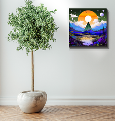 Enchanting Estuary Elegance River Landscape Canvas