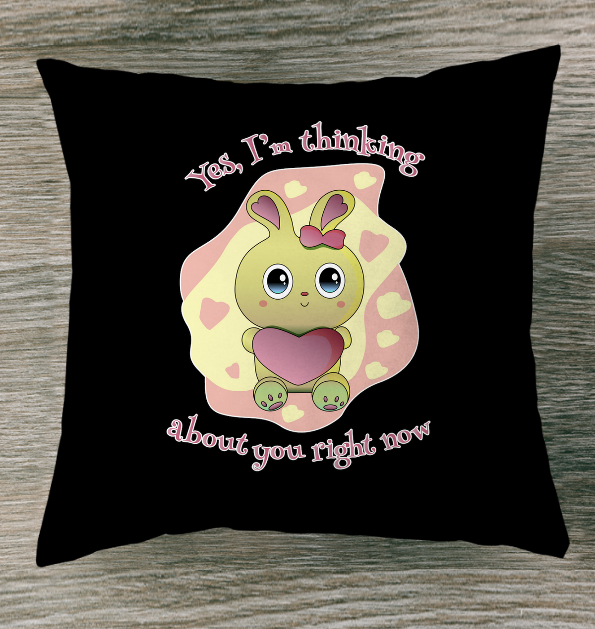 Yes I Am Thinking About You Outdoor Pillow