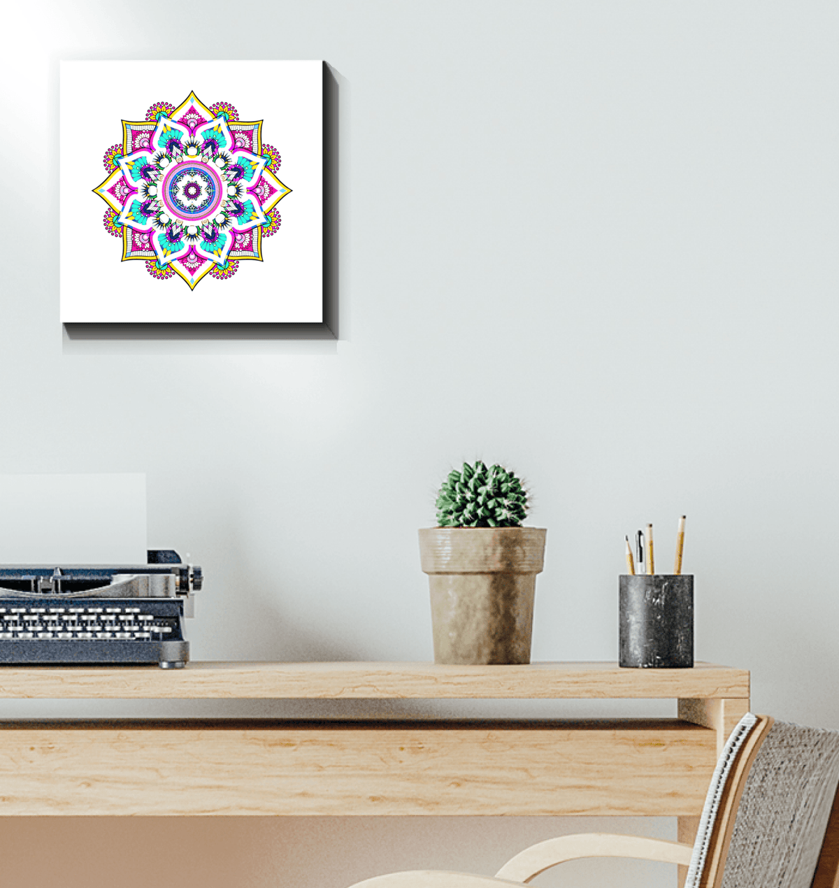 Mandala Ocean Serenity Canvas - Beyond T-shirts