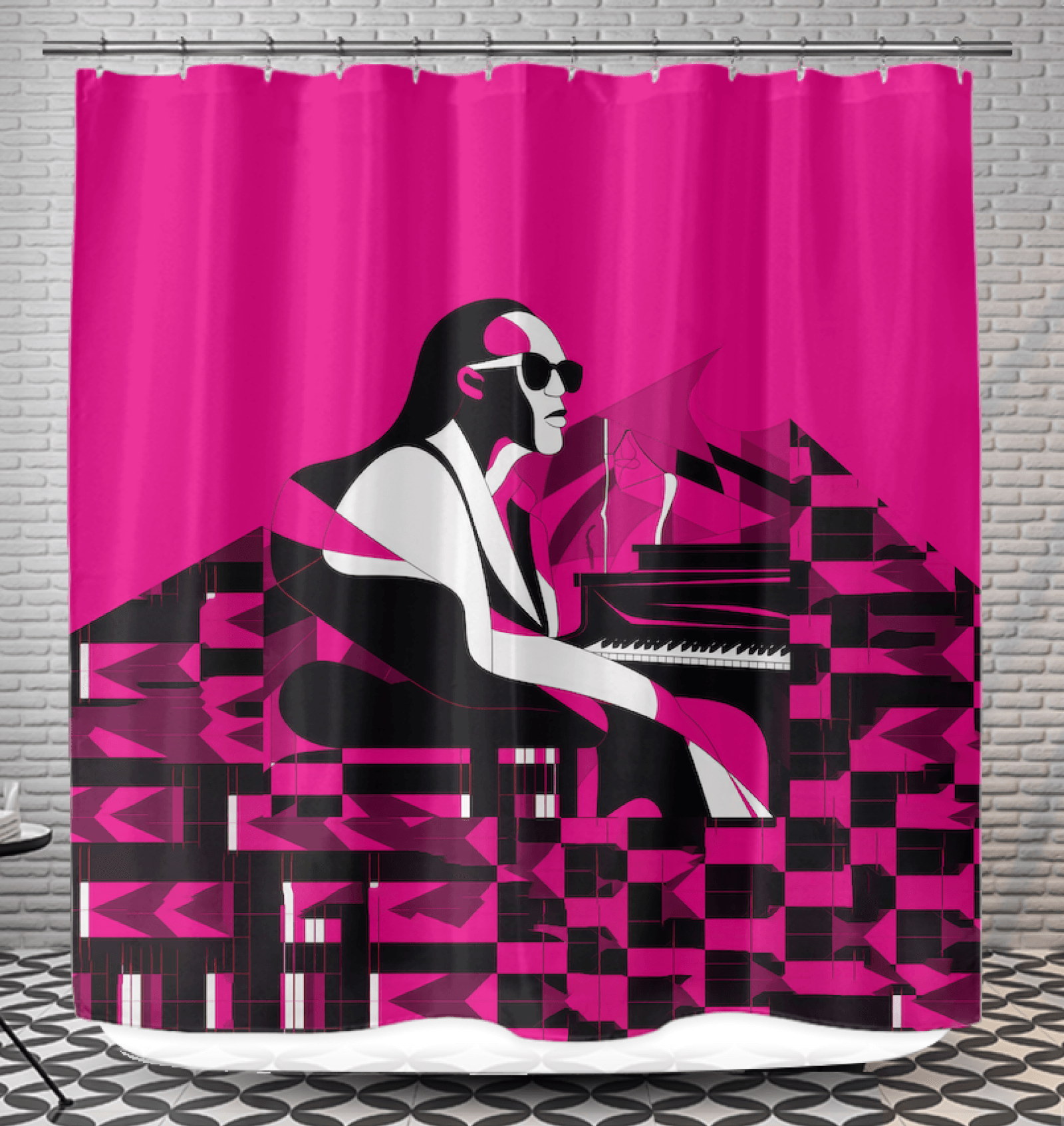 Fashion Forward Extravaganza Shower Curtain - Beyond T-shirts