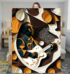 Percussion Hug Sherpa Blanket