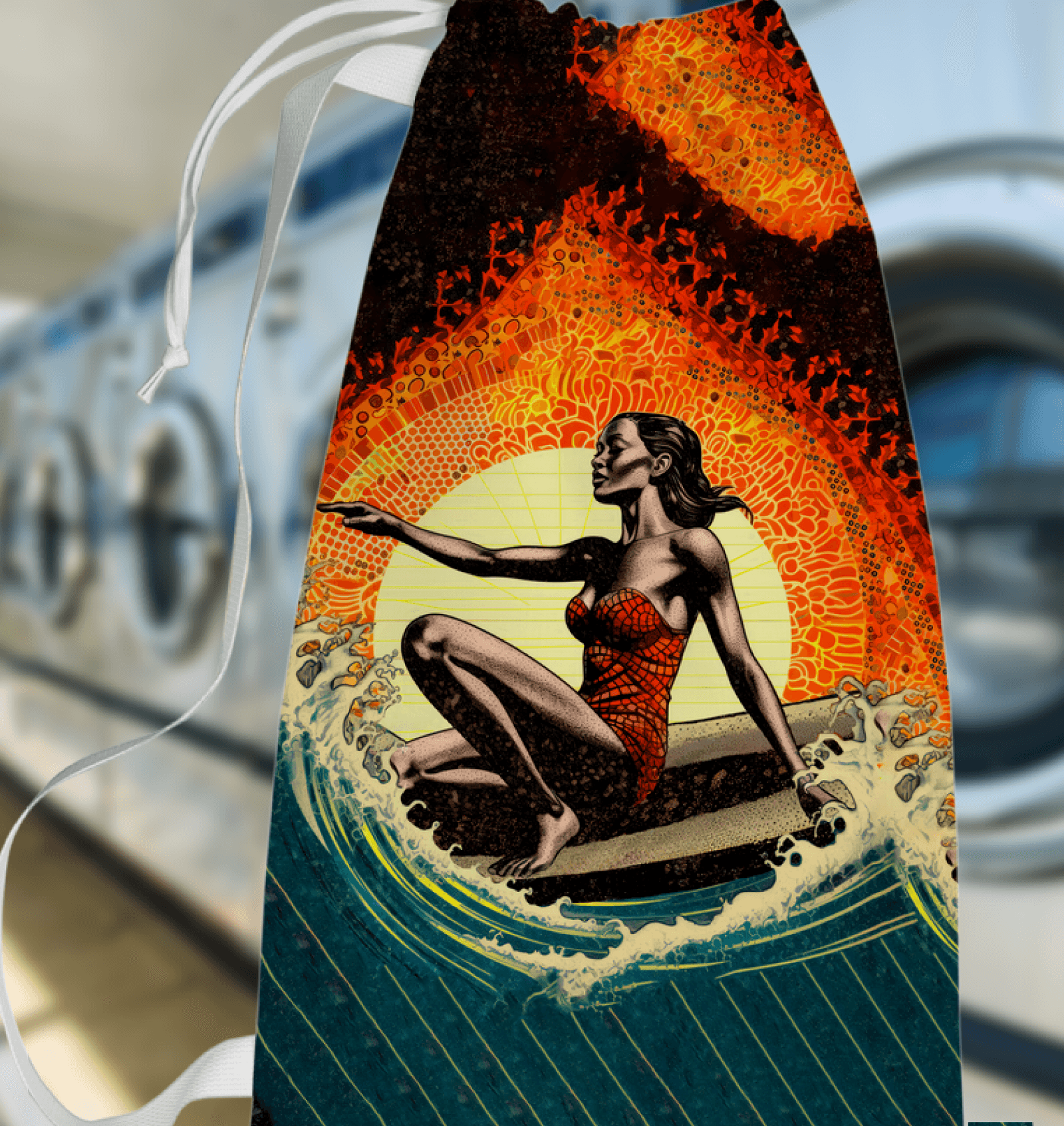 Surfing-Inspired Laundry Bag - Beyond T-shirts