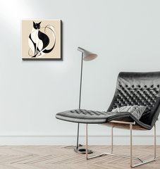 Elegant Whisker Reflection Canvas - Beyond T-shirts