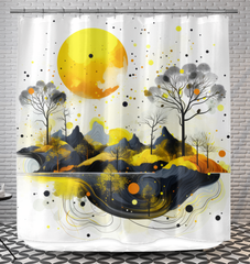Sunrise Serenity Landscape Shower Curtain