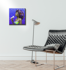 Artistic representation of desert mirage on quality wrapped canvas