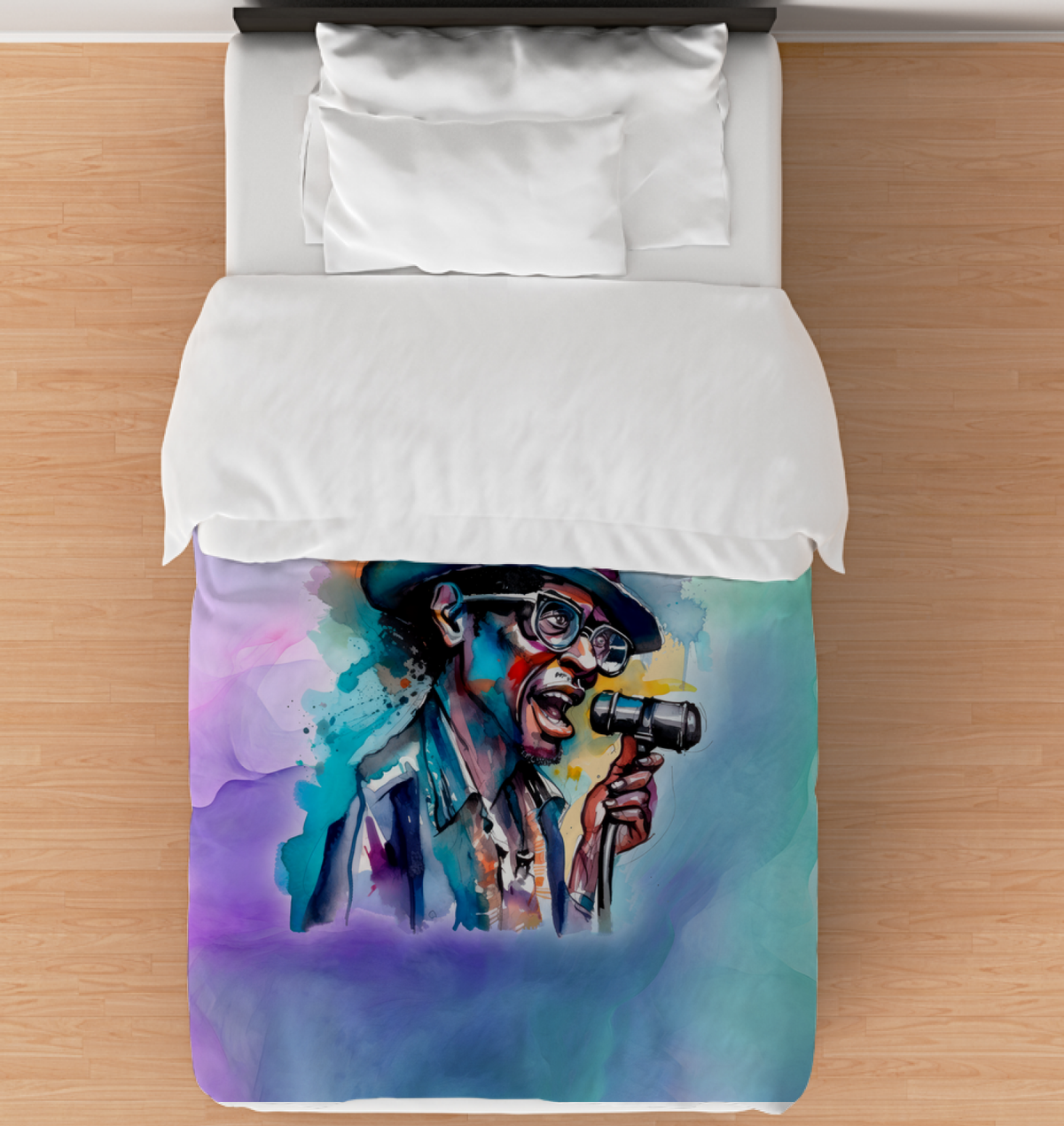 Violinist’s Velvety Vignettes Duvet Cover