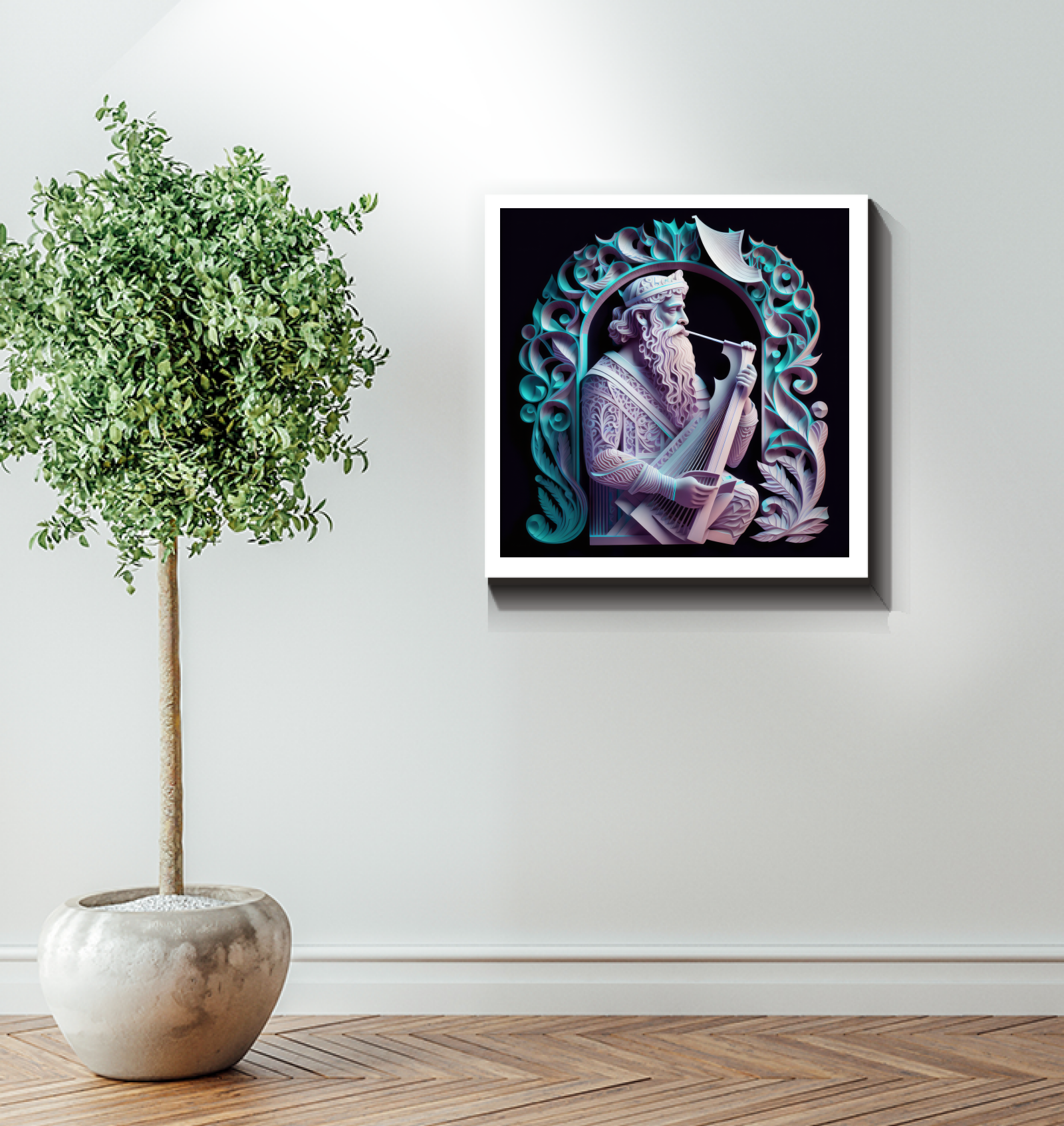 Unique Wrapped Canvas Featuring Tribal Drum