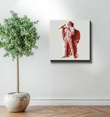 Flamenco Fire Wrapped Canvas