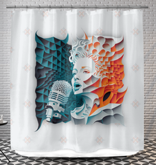 Celtic Chords Shower Curtain