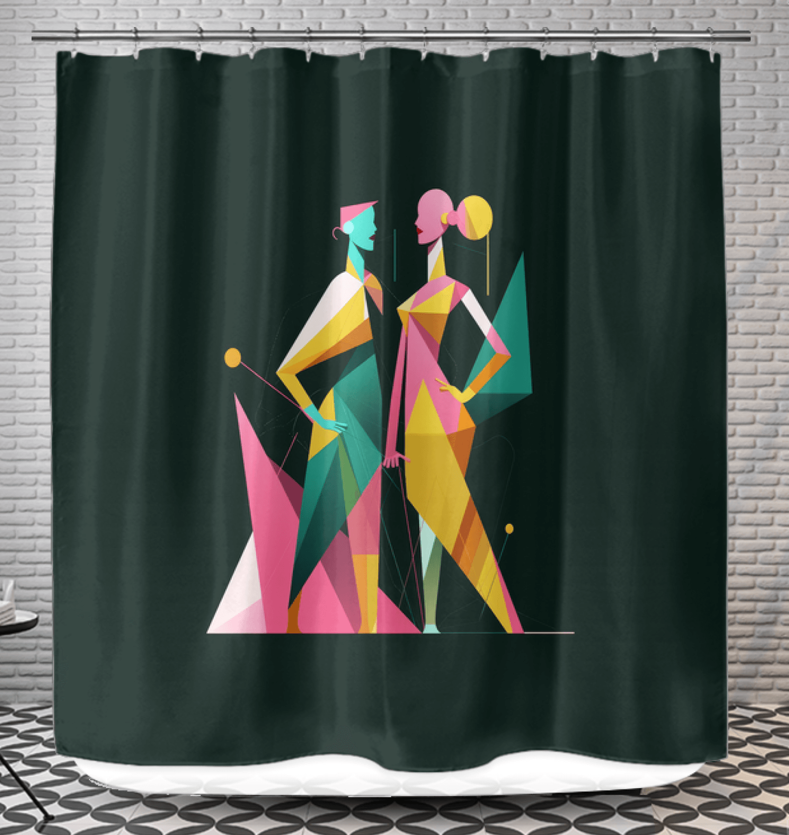 Artistic Expression Bath Curtain - Beyond T-shirts