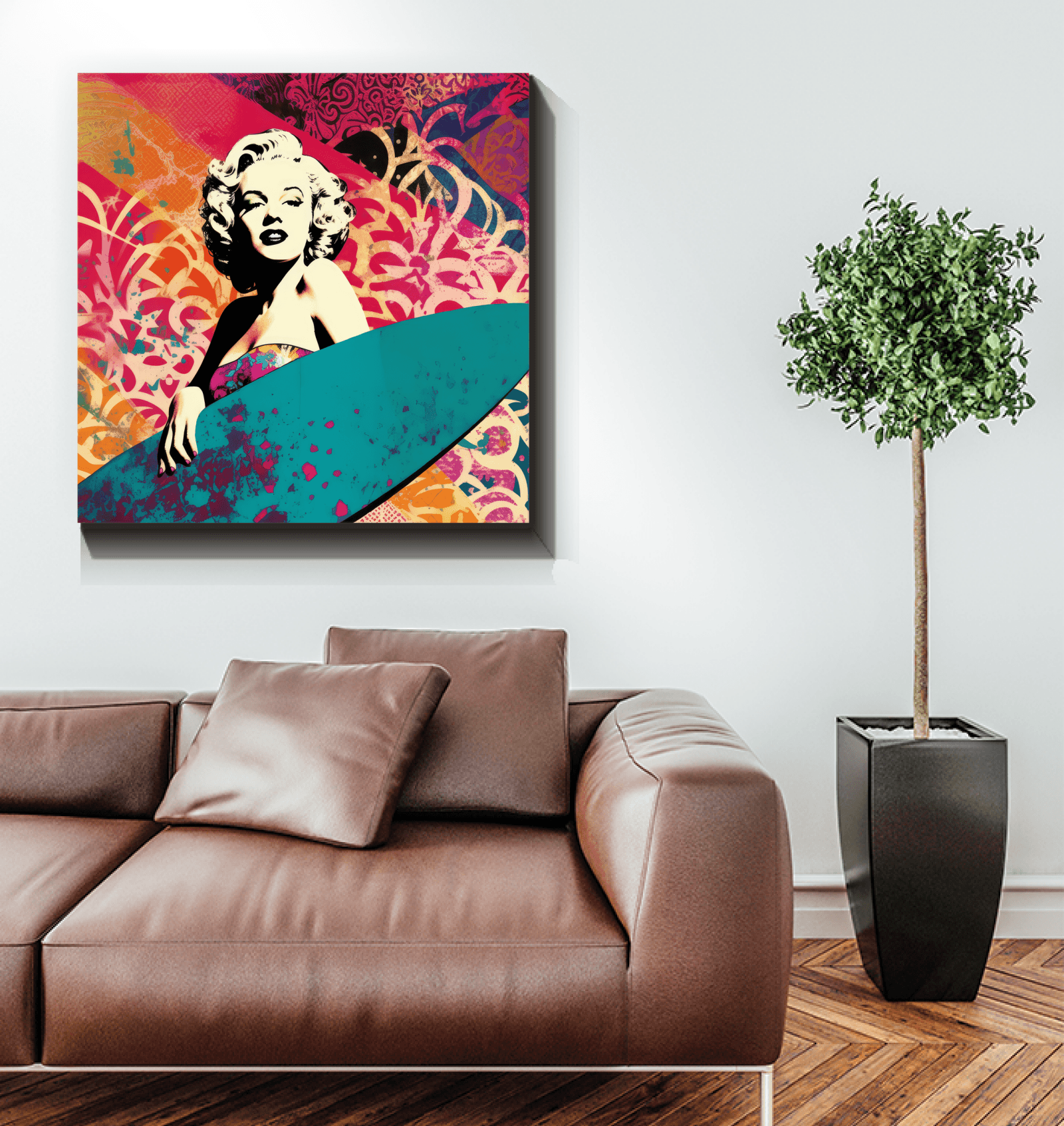 Surf Sunrise Canvas Print - Beyond T-shirts