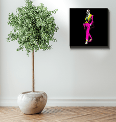 Dynamic Fashion Illustration Canvas - Beyond T-shirts