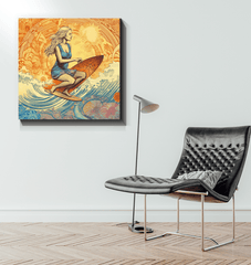 Surf Seeker Wrapped Canvas - Beyond T-shirts