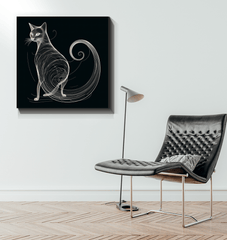 Graceful Feline Whisker Dance Canvas - Beyond T-shirts