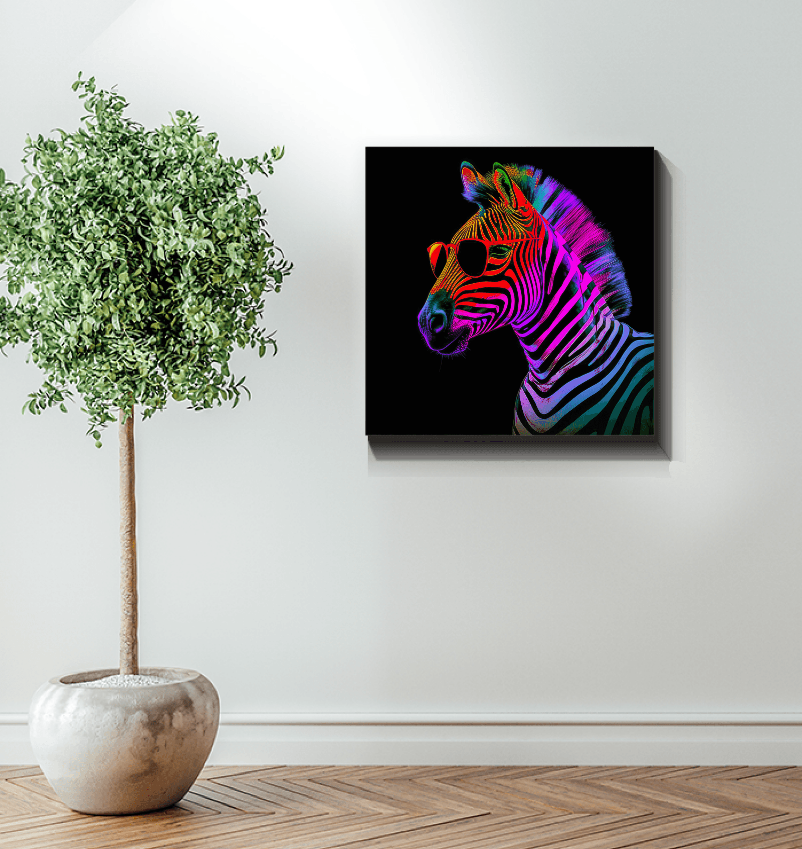 Zebra Harmony Canvas Print - Beyond T-shirts