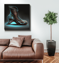 Elegance of Tomorrow - Wrapped Canvas Shoe Art - Beyond T-shirts