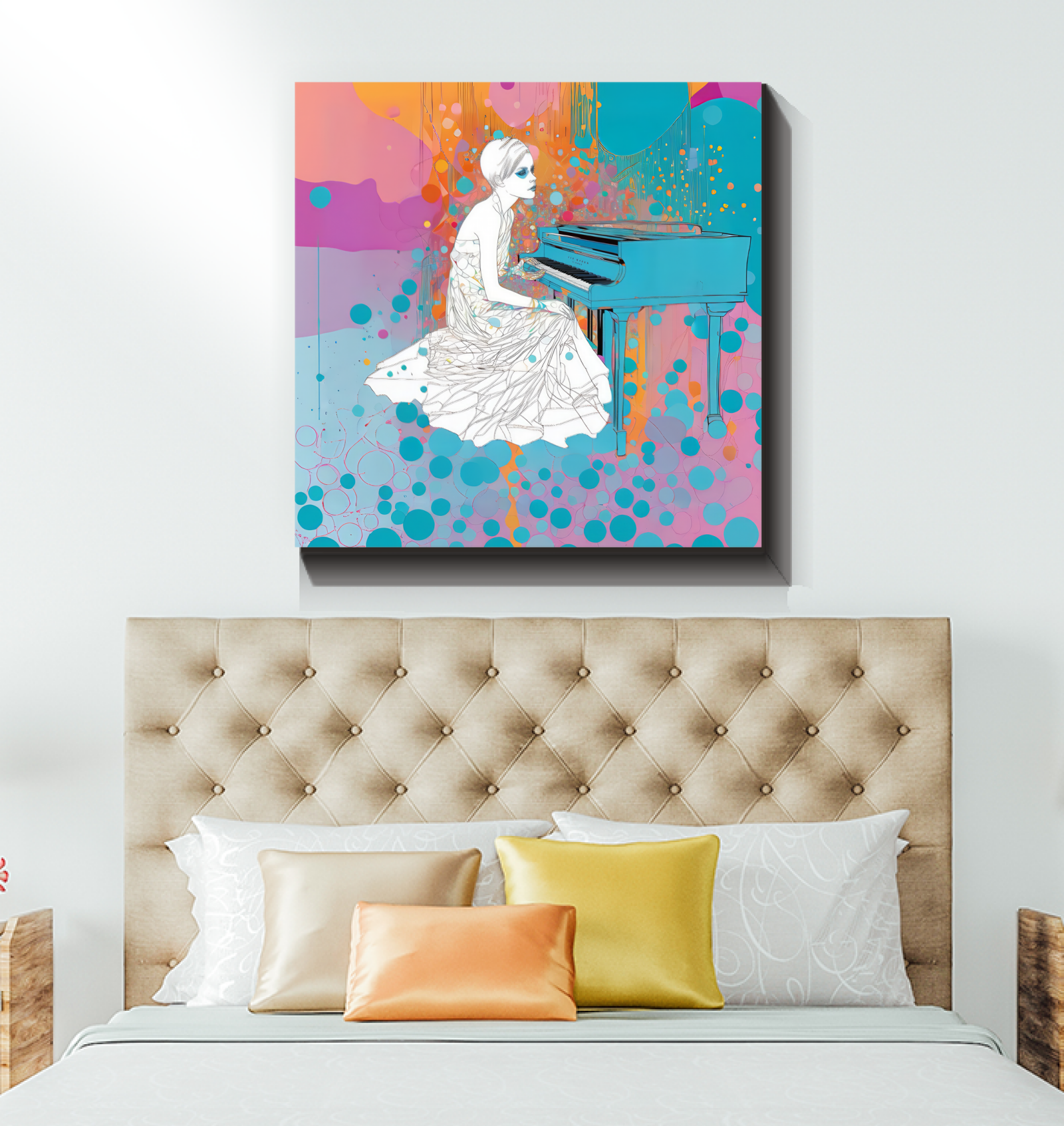 Decorative Violet Voyage canvas for interior design