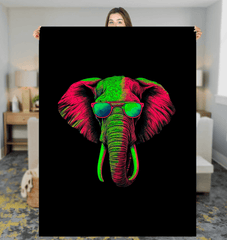 Elephant Serenity Sherpa Blanket - Beyond T-shirts