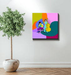 Band Of Musicians Wrapped Canvas - Beyond T-shirts