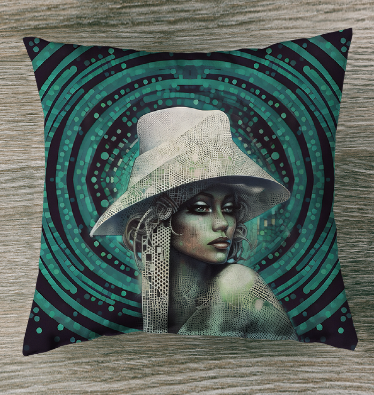 Boho Spirit Beyond Style Indoor Pillow with bohemian design.