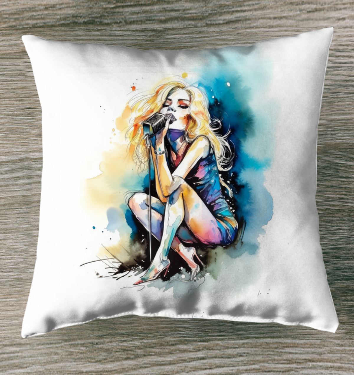 Charismatic Cowboy's Country Comfort Outdoor Pillow