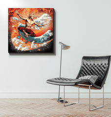 Wave Rider's Euphoria Wrapped Canvas - Beyond T-shirts