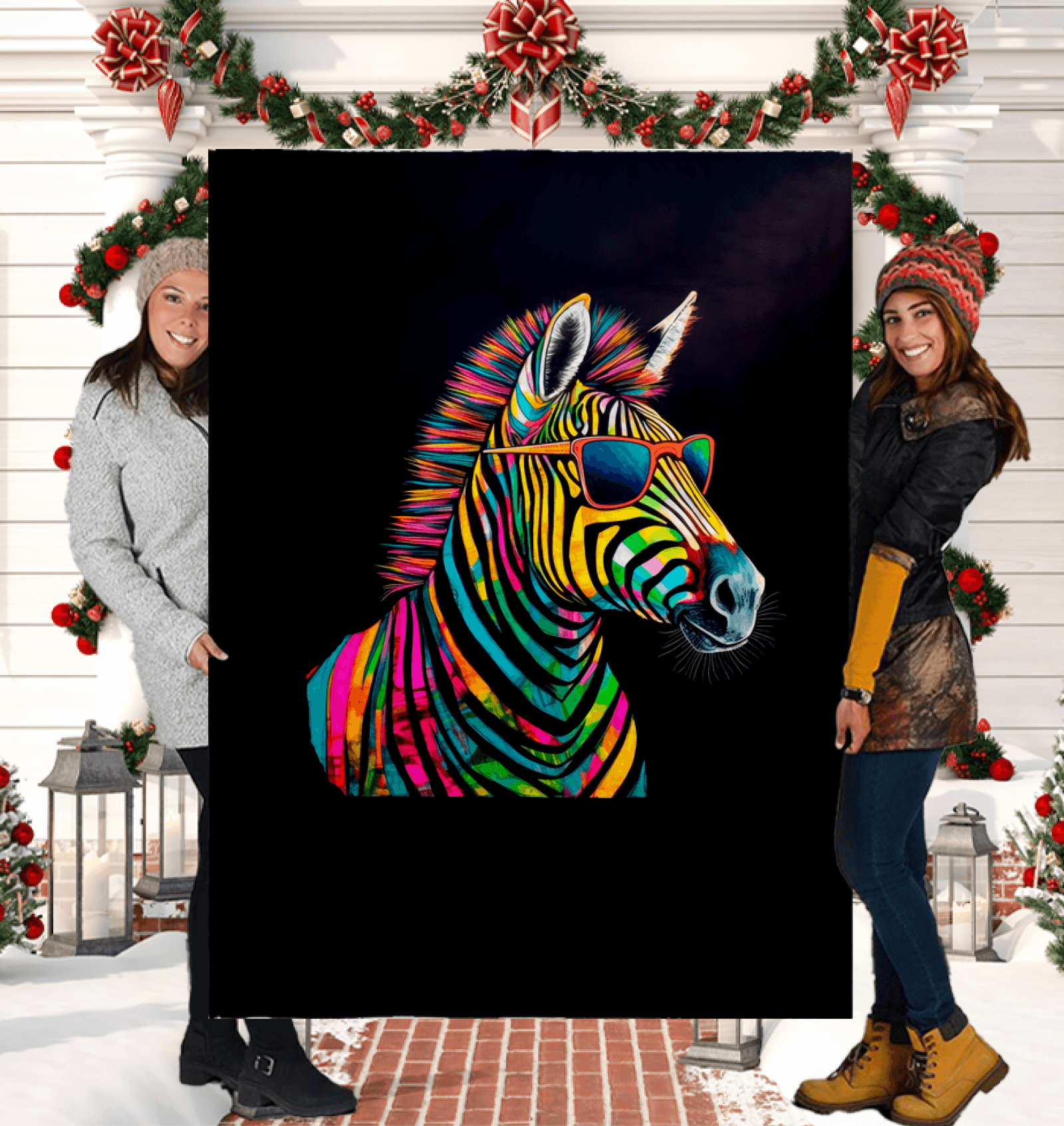 Safari Adventure Zebra Sherpa Blanket - Beyond T-shirts