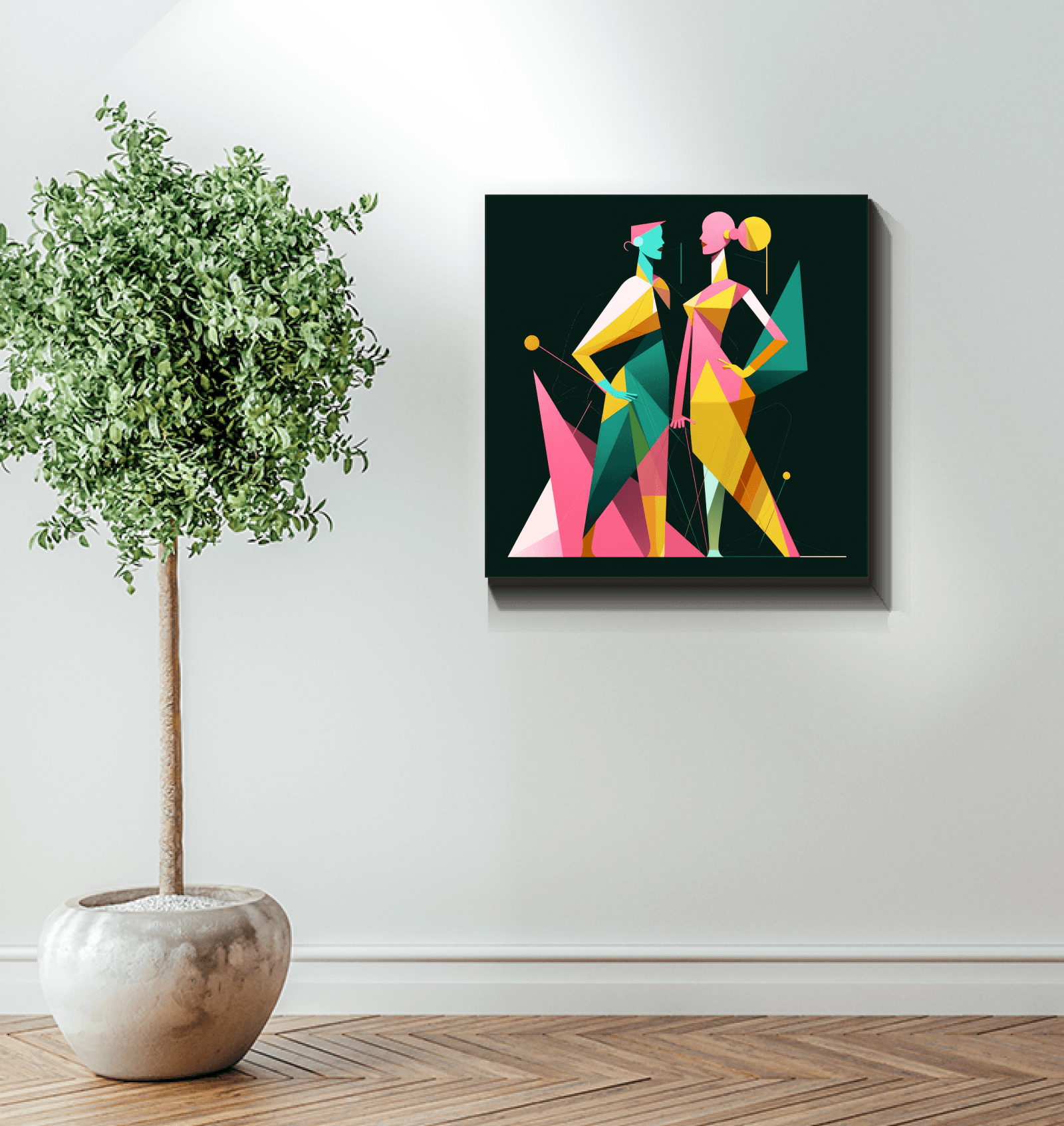 Chic Couture Abstract Expression Canvas - Beyond T-shirts