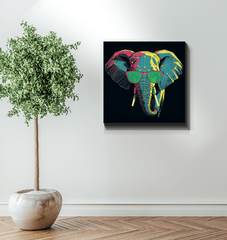 Elephant Family Bond Canvas Print - Beyond T-shirts