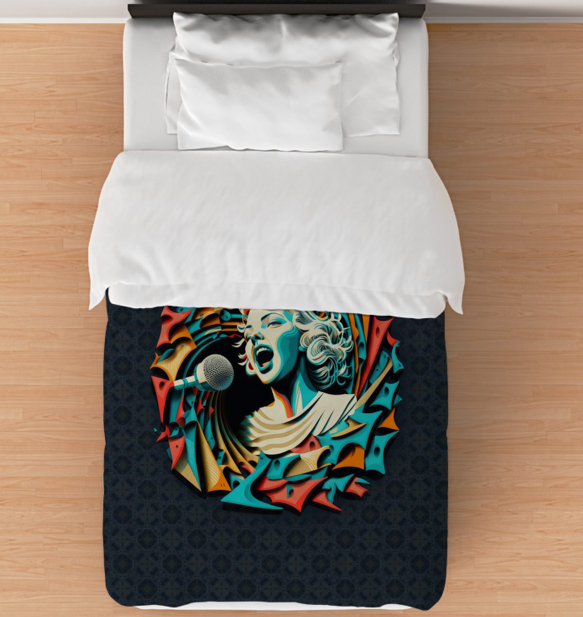 Synthwave Dreams Duvet Cover