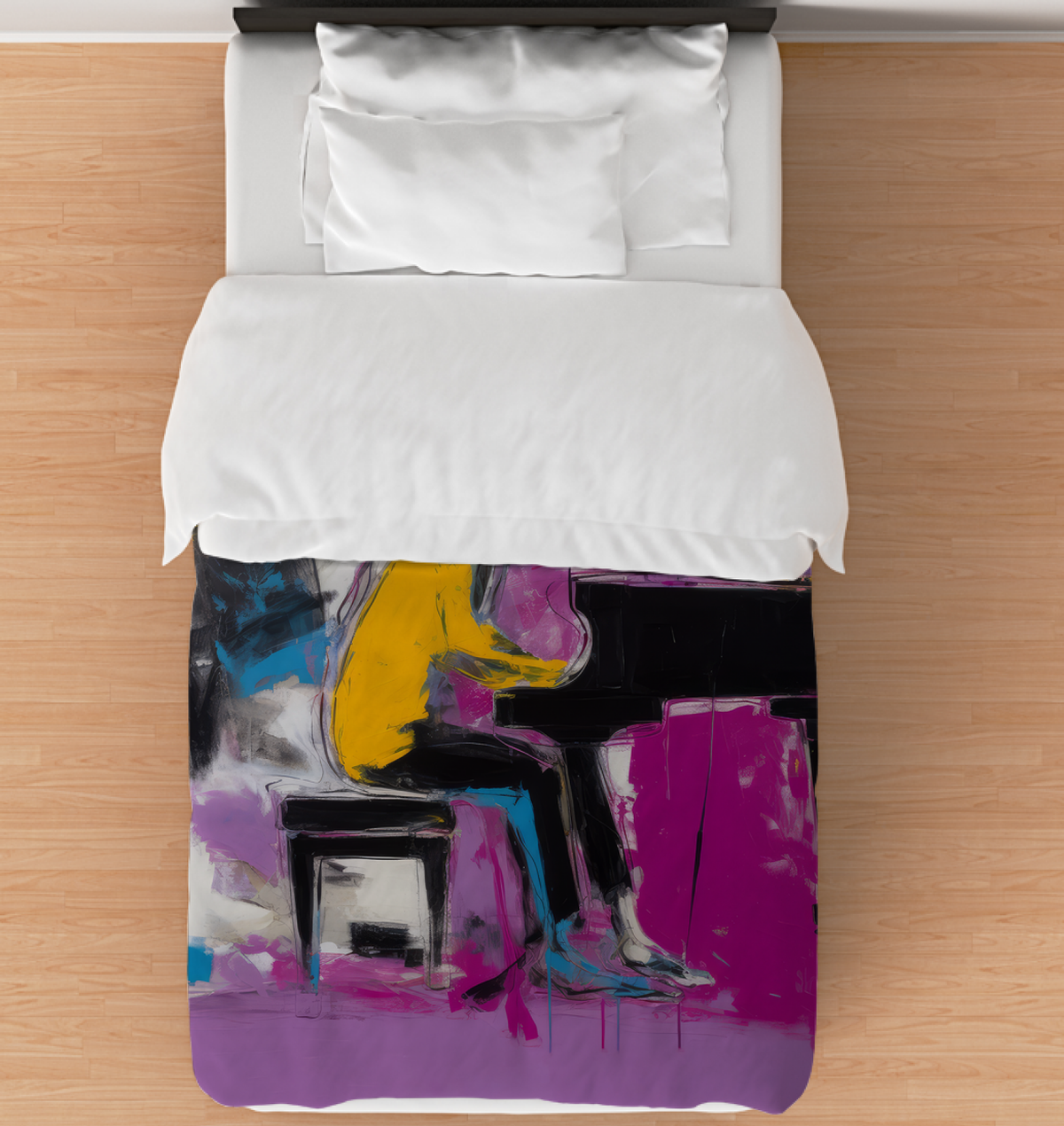 Minimalist Abstract Melody Comforter