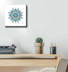 Serene Mandala Lotus Metal Art - Beyond T-shirts