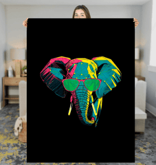 Elephant Family Harmony Sherpa Blanket - Beyond T-shirts